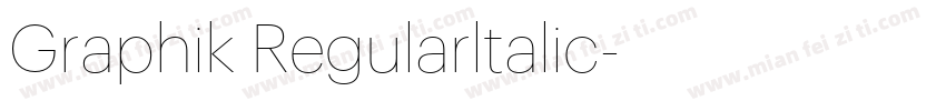 Graphik Regularltalic字体转换